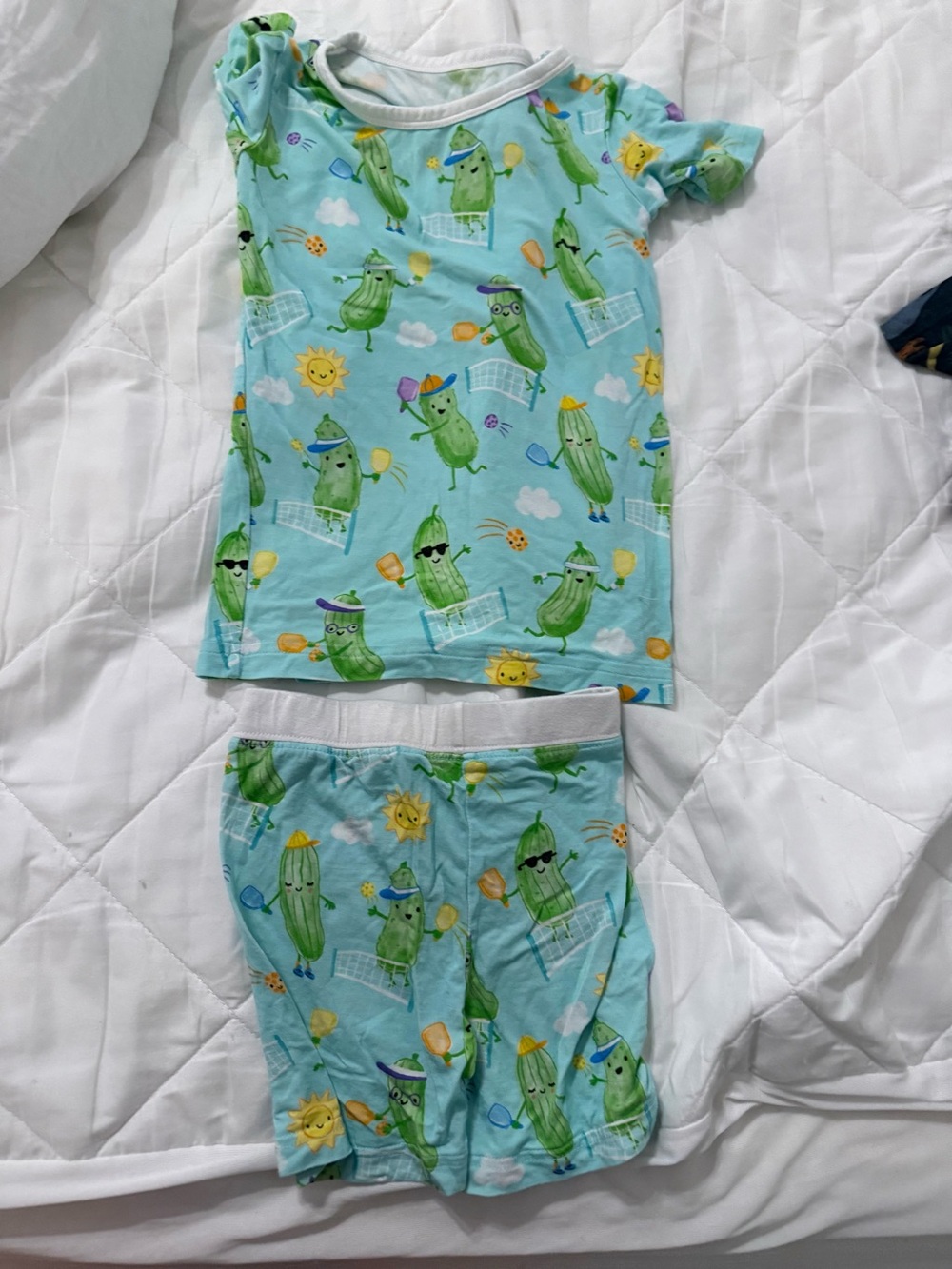 Little Sleepies Pickle Party short set 2T